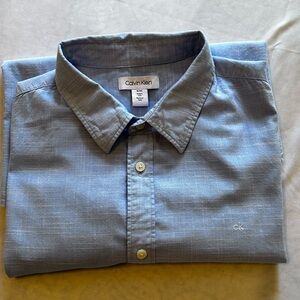 Calvin Klein Men's Light Blue Button Down Shirt
